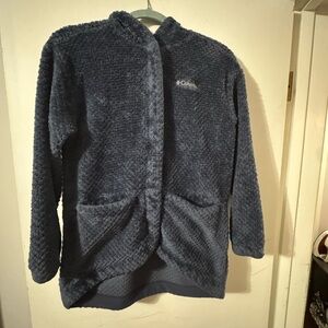 Columbia Kids' Navy Plush Fleece Jacket size Large